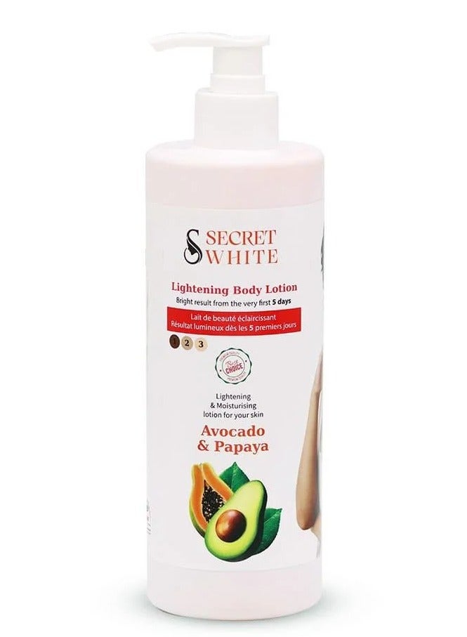 Lightening Body Lotion With Avocado & Papaya 500 Ml