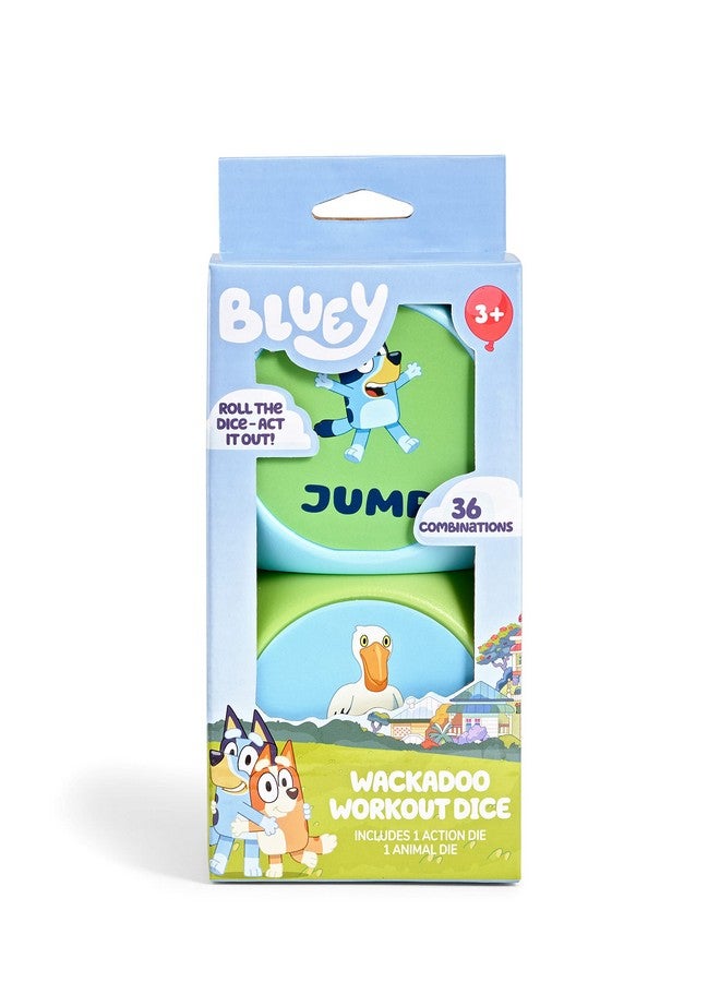 Little Kids BLUEY Wackadoo Dice Imagination Act Out The Action Game | Family Game Night for All Ages | Creative and Engaging Fun for All Featuring Bluey and Bingo with 36 Unique and Silly Combinations - Image 1