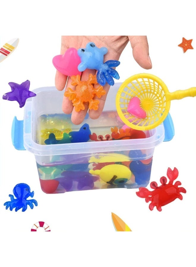 ARGT مجموعة ألعاب حبات الماء السحرية – مجموعة صانع حيوانات البحر الجيلي DIY مع صندوق، لعبة حسية إبداعية للأطفال 3 سنوات فما فوق - Image 2