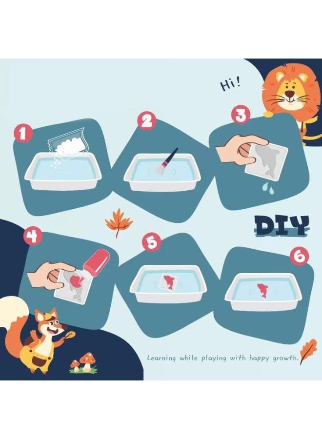 ARGT مجموعة ألعاب حبات الماء السحرية – مجموعة صانع حيوانات البحر الجيلي DIY مع صندوق، لعبة حسية إبداعية للأطفال 3 سنوات فما فوق - Image 3