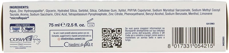 Biorepair معجون أسنان بيوريرباير برو وايت لتبييض الأسنان مع microRepair 25 أونصة سائلة 75 مل عبوة من 2 - Image 5