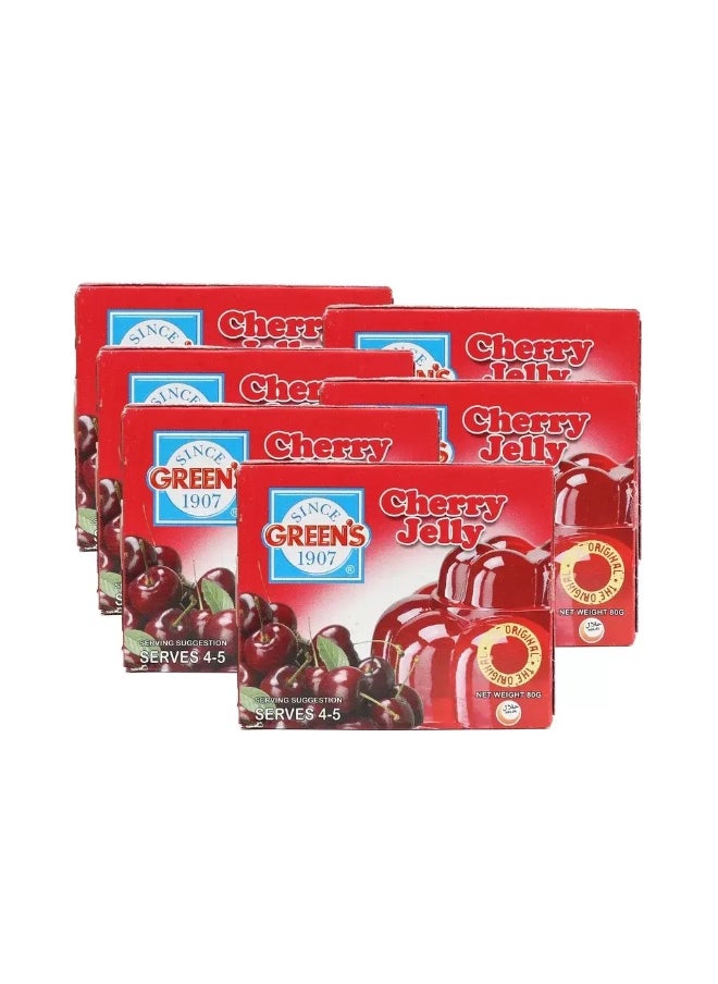 GREEN'S Green Cherry Flavored Jelly Powder- 80gms 