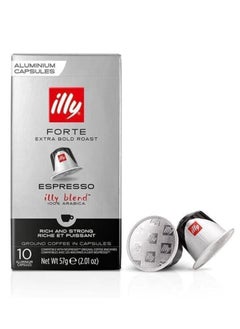 Illy Espresso Forte Coffee Capsules - 10 Capsules  - Image 1