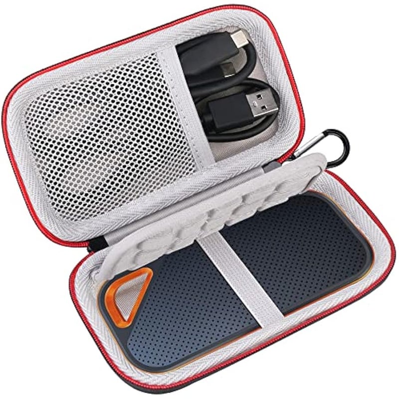 Hard Carrying Case for SanDisk Extreme Pro/SanDisk Extreme Portable External SSD 500GB 1TB 2TB 4TB USB-C Solid State Drive EVA Shockproof Water Repellent Protective Storage Travel Bag, Black - Image 1
