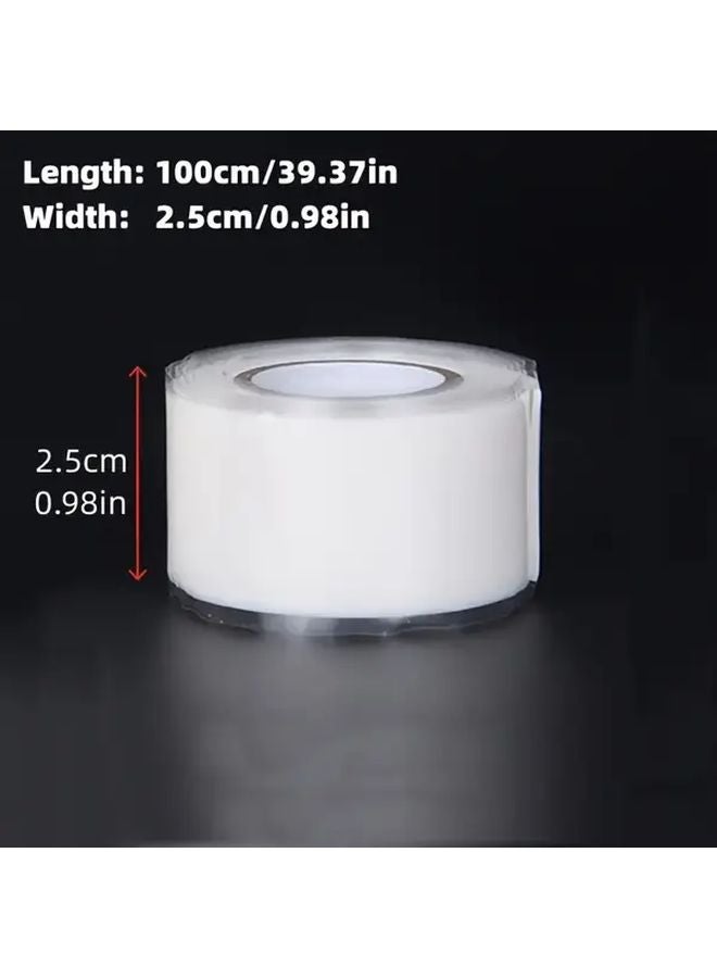 White Self Fusing Tape Instant Leak Repair For Kitchen Pipes Heat Resistant - Image 4