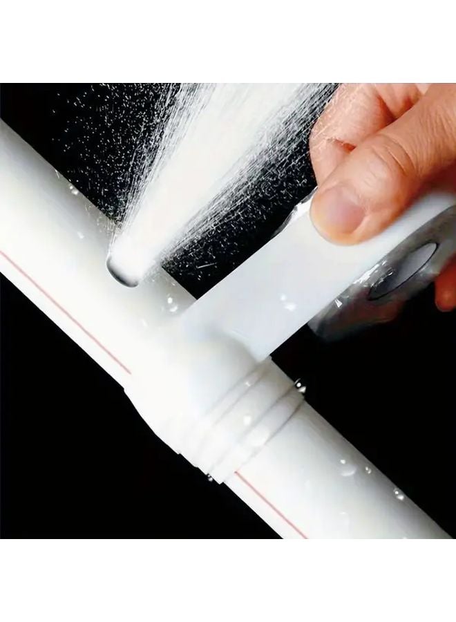 White Self Fusing Tape Instant Leak Repair For Kitchen Pipes Heat Resistant - Image 2