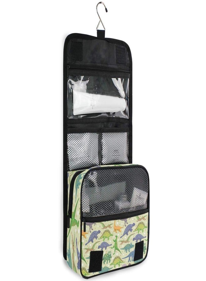 senya Hanging Travel Toiletry Bag Kit Boys Makeup Case Cosmetics Organizer for Men Women (Cute Dinosaur) - Image 3