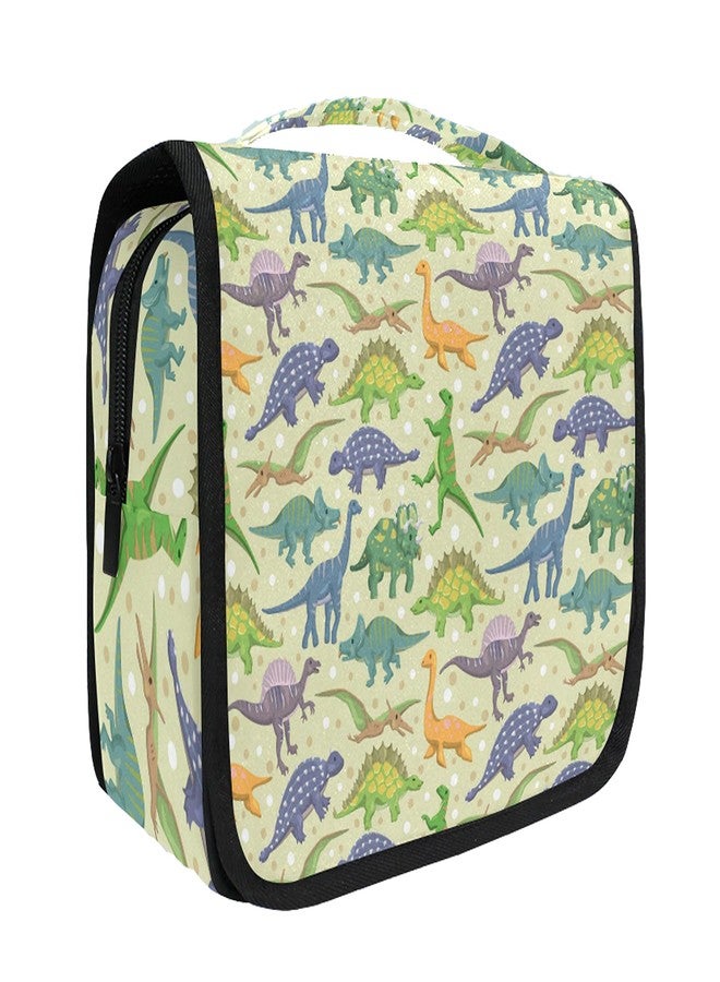 senya Hanging Travel Toiletry Bag Kit Boys Makeup Case Cosmetics Organizer for Men Women (Cute Dinosaur) - Image 1