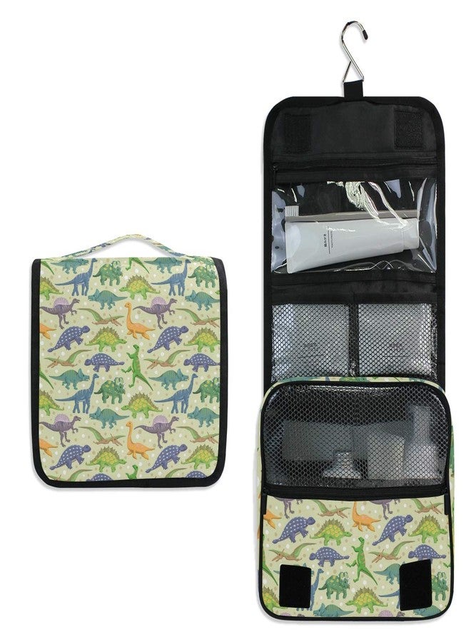 senya Hanging Travel Toiletry Bag Kit Boys Makeup Case Cosmetics Organizer for Men Women (Cute Dinosaur) - Image 2