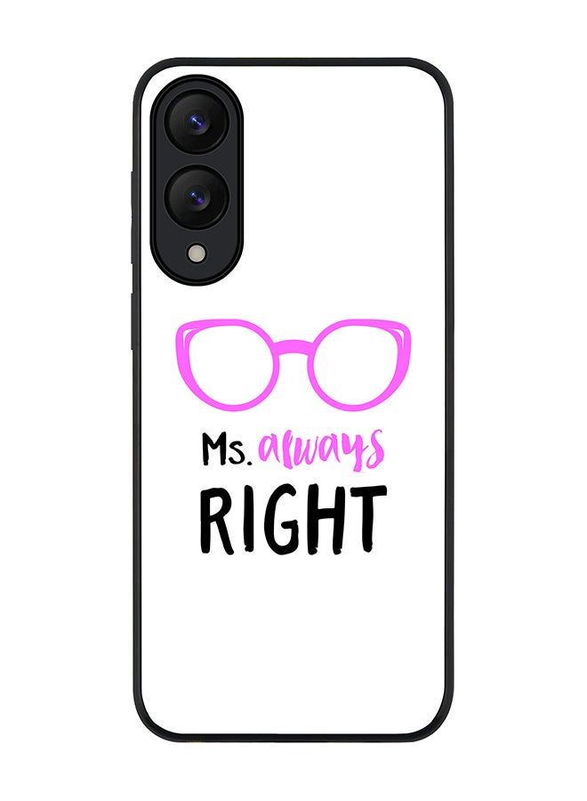 Stylizedd For Samsung Galaxy S25 Edge Case,Slim fit Camera Protection, Shockproof Thin Phone cover  - Ms. Always Right