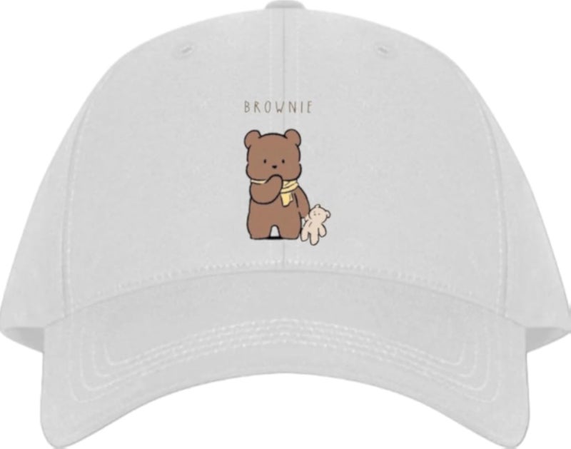 bear Baseball cap White 17