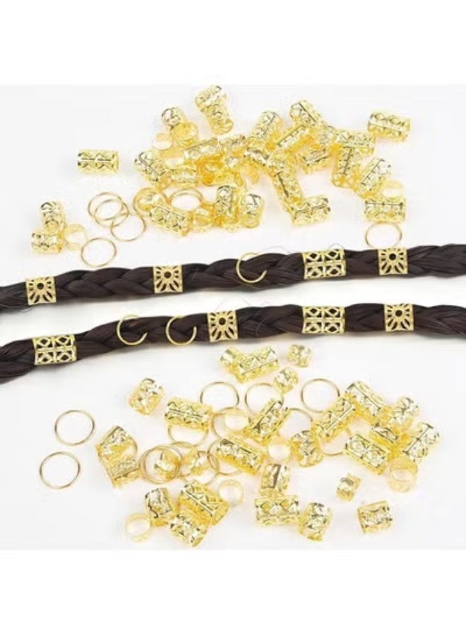 1st Choice First Choice Hair Styling and Braiding Accessory Set - Over 100 Pieces in a Stylish and Modern Gold Design - Image 2