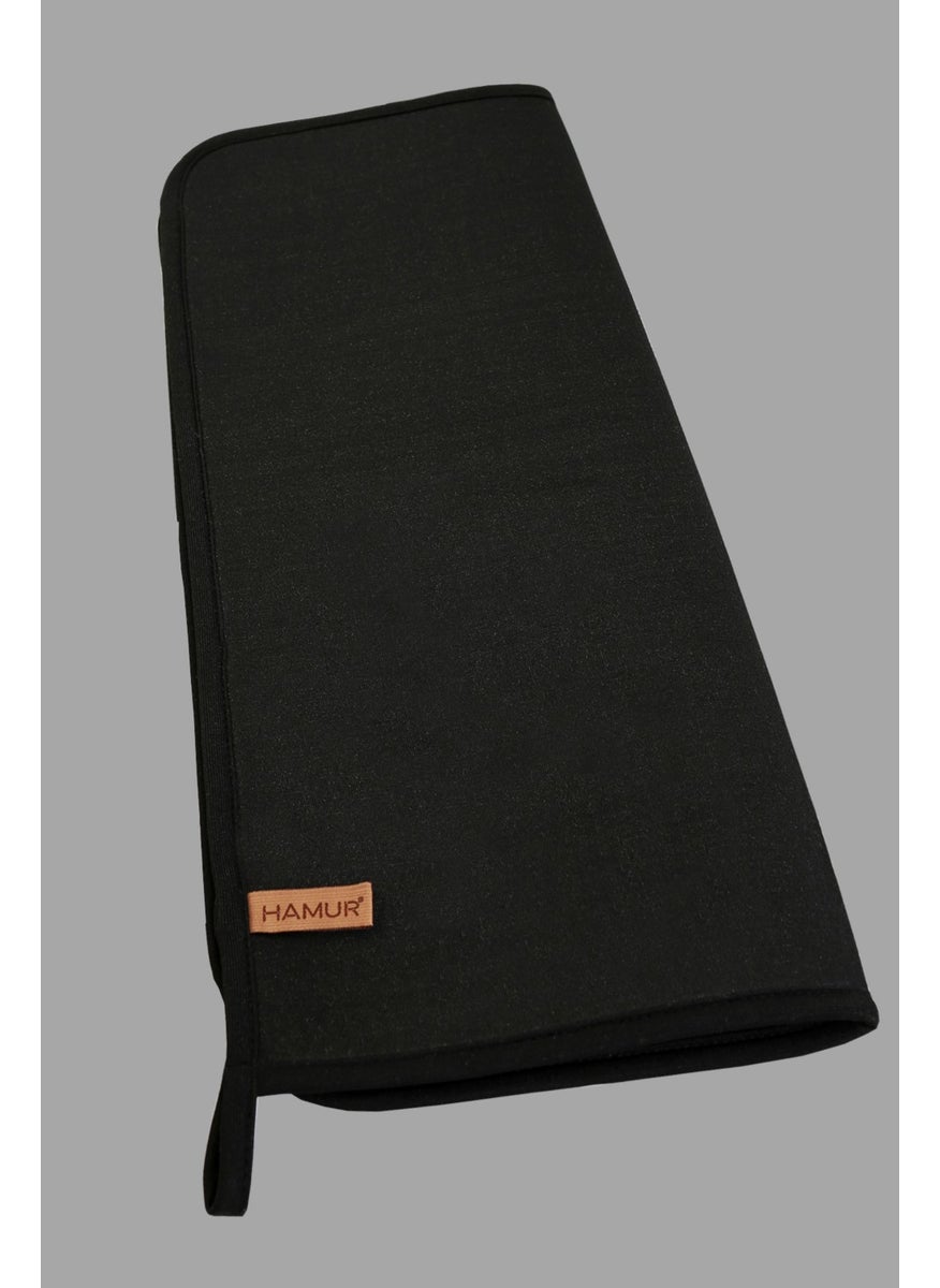 Hamur - Dough Basic Dish Drying Mat Drying Cloth Drying Cloth Countertop Black - Image 1