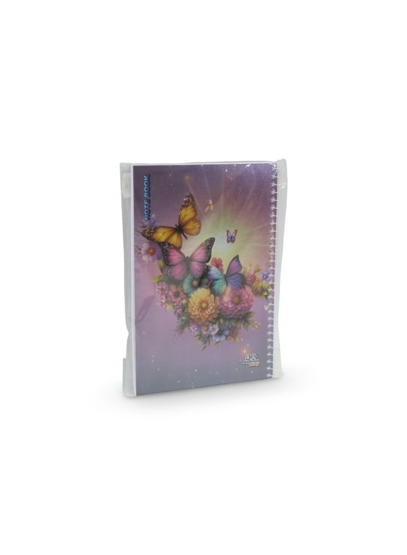 دفتر ملاحظات "فراشات وورود" – 100 صفحة - Image 2
