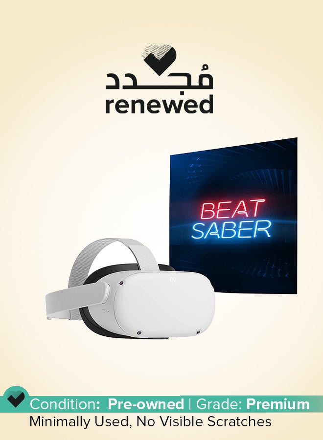 ميتا Renewed - Oculus Quest 2 Advanced All-In-One VR Headset 256GB White - Image 1