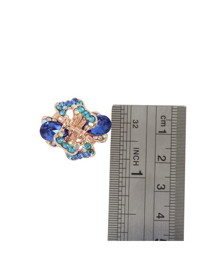 Yeshan Yeshan Rhinestone and Crystal Metal Jaw Claw Hair Clip,Small Butterfly Design Barrettes for Women,pack of 6. - Image 4