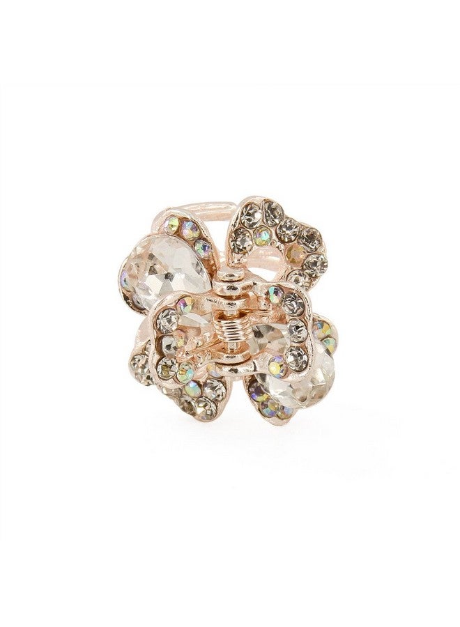 Yeshan Yeshan Rhinestone and Crystal Metal Jaw Claw Hair Clip,Small Butterfly Design Barrettes for Women,pack of 6. - Image 3