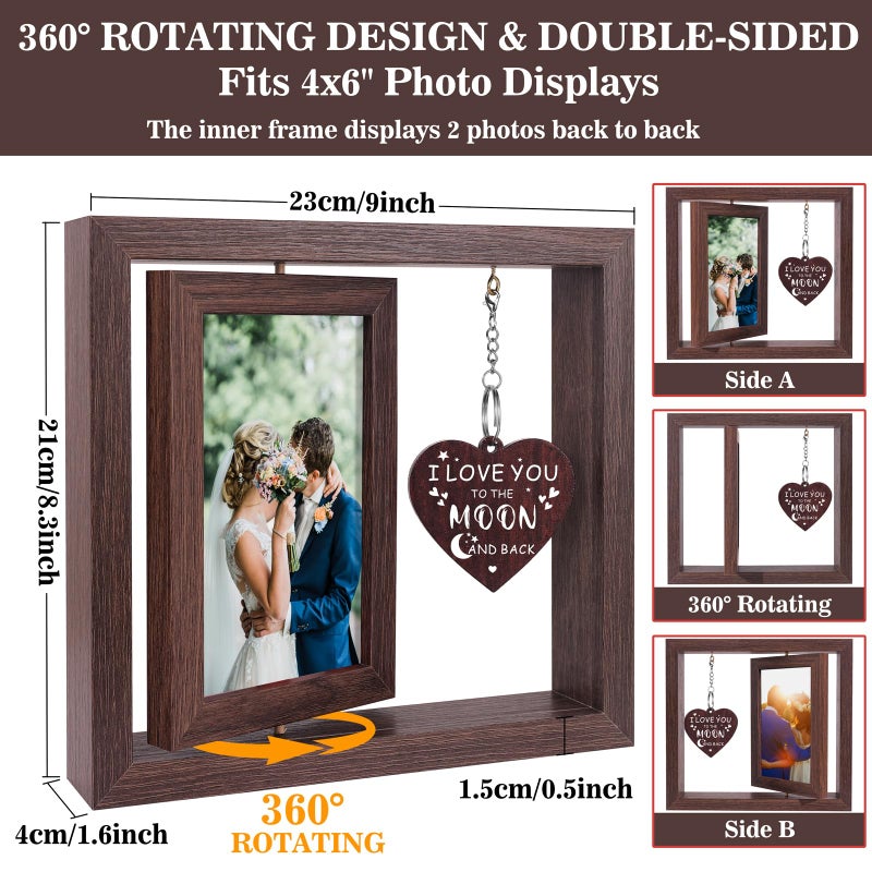 Boiveco Romantic Valentines Day Gifts for Him Her Boyfriend Girlfriend  Wife Husband Valentines Gifts Love Picture Frame 4x6  Birthday Anniversary Couples Gifts for Women Men Valentines Day Decorations - Image 3