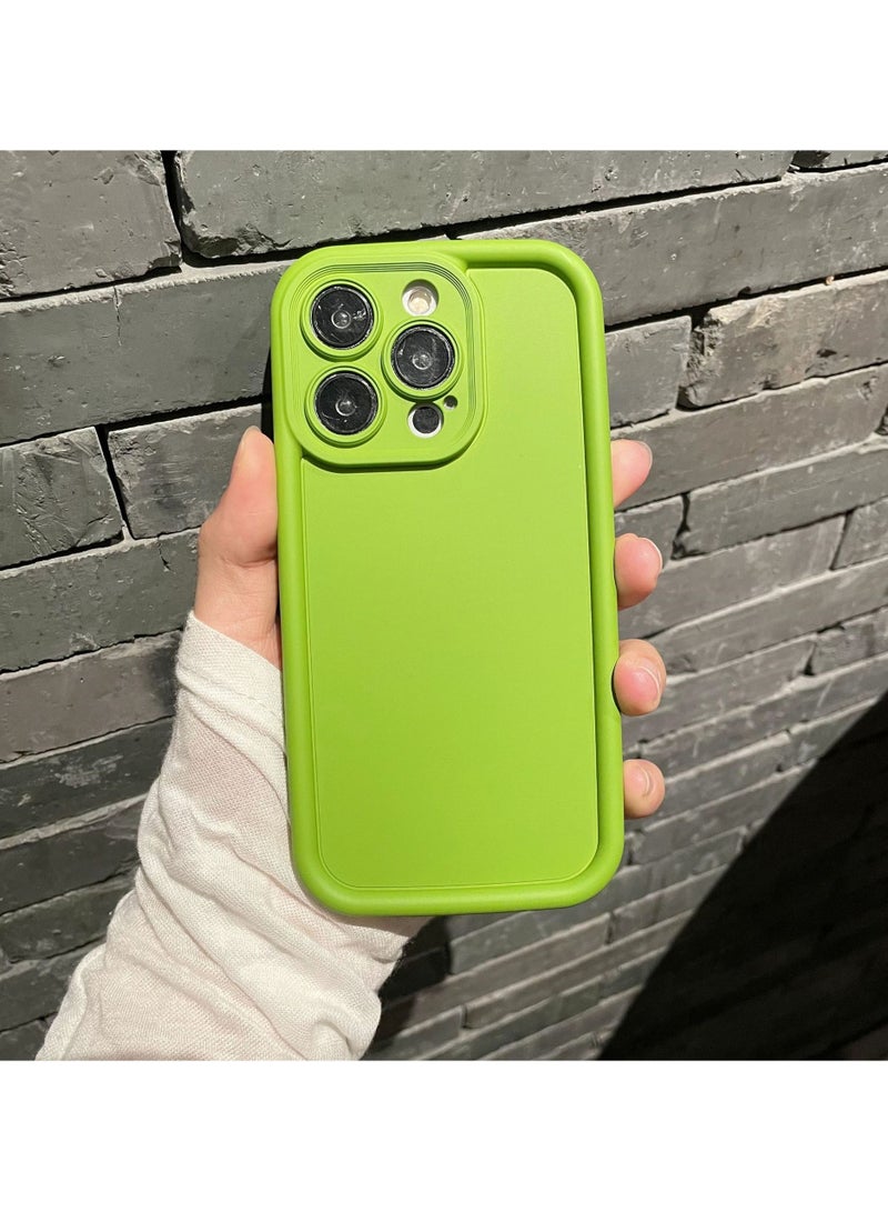 Compatible With The Iphone 15 Pro Anti Drop Phone Case, The Soft Silicone Design Is Soft And Does Not Deform (Green) - Image 2