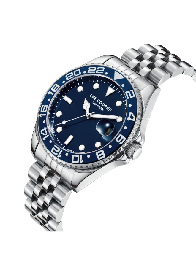 لي كوبر ساعة يد رجالية معدنية بعقارب . -  مم - Image 2