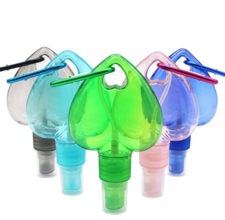 Spray Bottles, Card Shape Perfume Atomizer, Refillable Spray Empty Bottles, Suitable for Water, Alcohol, Makeup, Air Freshener, Moisturizer Hand Sanitizer-MULTICOLOR-heart shape -50ml-1 pc - Image 1