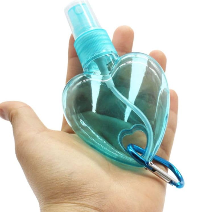 Spray Bottles, Card Shape Perfume Atomizer, Refillable Spray Empty Bottles, Suitable for Water, Alcohol, Makeup, Air Freshener, Moisturizer Hand Sanitizer-MULTICOLOR-heart shape -50ml-1 pc - Image 2