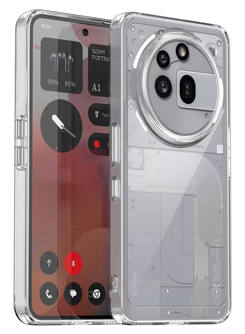 Phone case for Nothing Phone 3a Pro Clear Back Soft TPU Shockproof Bumper Protection Cover - Image 1