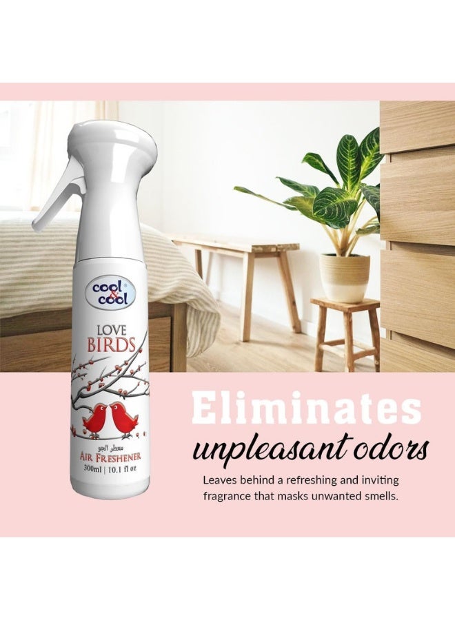Cool & Cool Love Birds Air Freshener | Long Lasting Fragrance, Eliminates Bad Odour, 300ml - Image 3