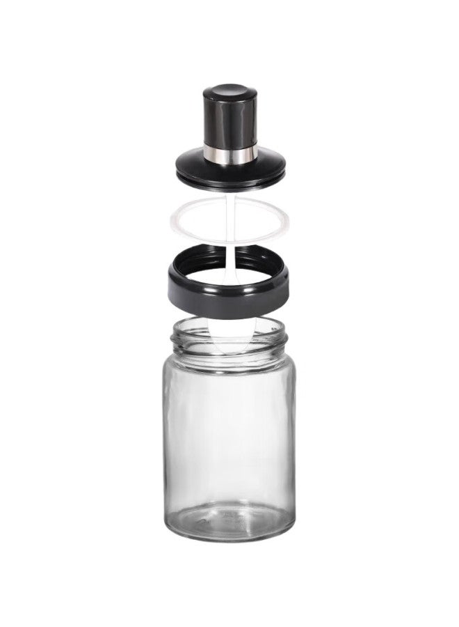 Star Square Xingfang Glass Salt Shaker Barbecue Seasoning Bottles With Spoon Lid, Sealed Storage Salt Containers For Home Use, Set Of 6 - Image 3