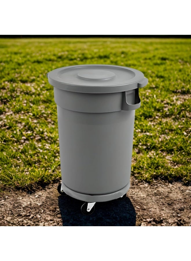 AKC 80L Heavy-Duty Circular Garbage Bin – Durable Waste Management Solution, Ideal For Commercial & Industrial Use, Sturdy Construction, Efficient Waste Disposal For Offices - Image 2