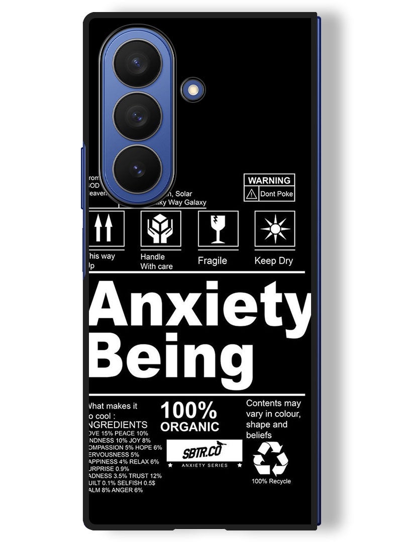 Theodor Case Compatible with Samsung Galaxy Z Fold 7 - 8 Inch Protection Shockproof Bumper Cover Anxiety Being - Image 1