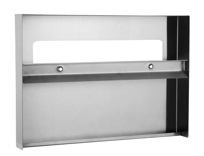 SUNERA Commercial Toilet Seat Cover Dispenser 304 Stainless Steel Wall-Mount 1/2 Fold 250 Sheets Capacity Brush - Image 3