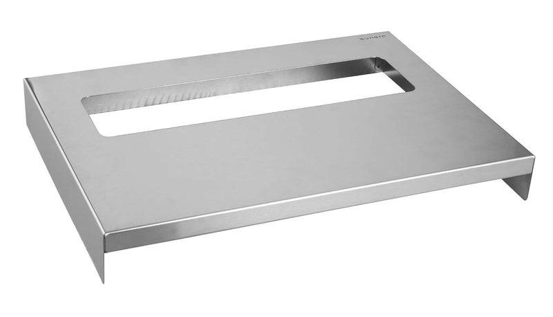 SUNERA Commercial Toilet Seat Cover Dispenser 304 Stainless Steel Wall-Mount 1/2 Fold 250 Sheets Capacity Brush - Image 4