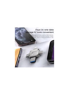 يسيدو محرك فلاش USB 4 في 1 سعة 64 جيجابايت، Lightning Micro USB Type-C  - Image 3