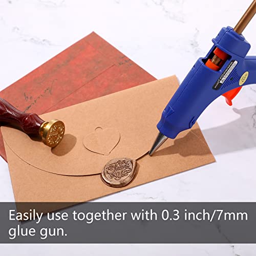 Containlol 24 Pcs Sealing Wax Sticks for Glue Gun 7 mm Mini Wax Seal Sticks for Cards Envelopes, Wedding Invitations, Gift Wrapping, Wine Packages (Bronze) - Image 2