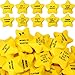 Silipull 100 Pcs Motivational Star Stress Balls Bulk Anxiety Stress Relief Balls Inspirational Mini Foam Star Toys Stuff for Adults Prizes Gifts Fidget Toys Party Supplies Yellow 10 Style - Image 2