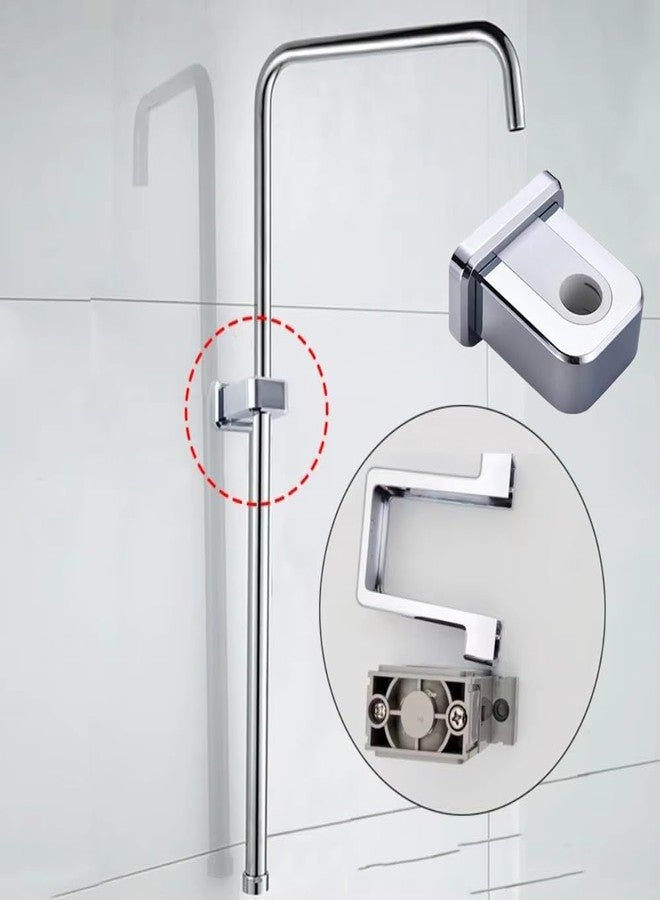 RecDec Rain Shower Wall Mount Holder with Screws Fastener Bracket Fixed Base for Tube ID 20mm Rainfall Showers Head Exposed Shower Kit System Slide Bar Arm 1/2" NPT Pipe Bathroom Accessories - Image 3