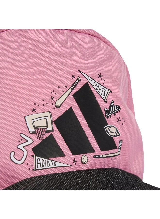 اديداس أديداس حقيبة ظهر للأطفال وردي للجمباز والتدريب - Image 5