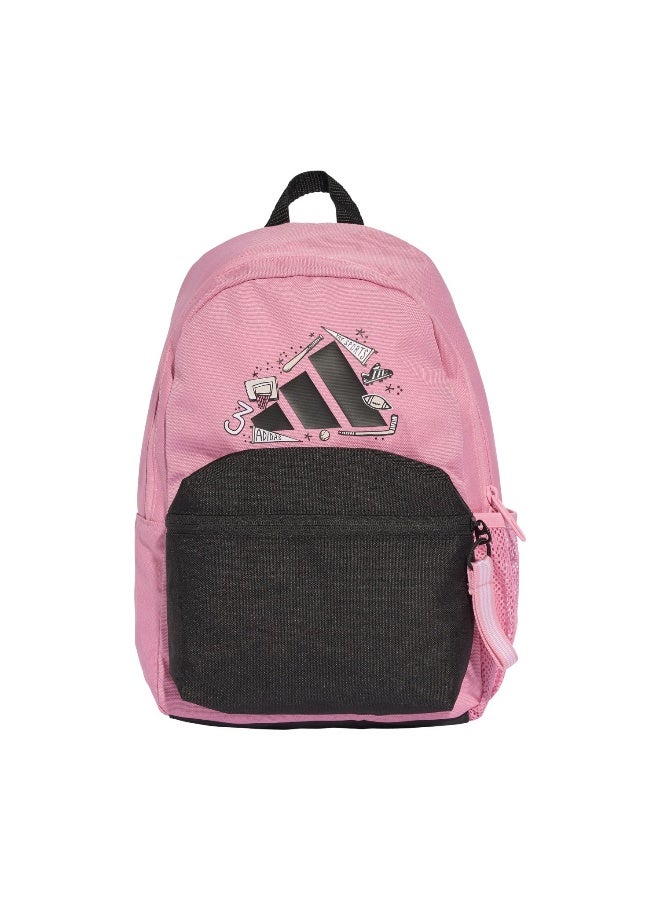 اديداس أديداس حقيبة ظهر للأطفال وردي للجمباز والتدريب - Image 1