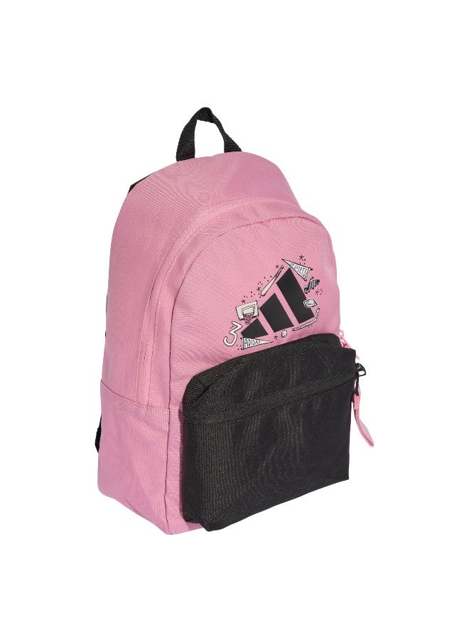 اديداس أديداس حقيبة ظهر للأطفال وردي للجمباز والتدريب - Image 3