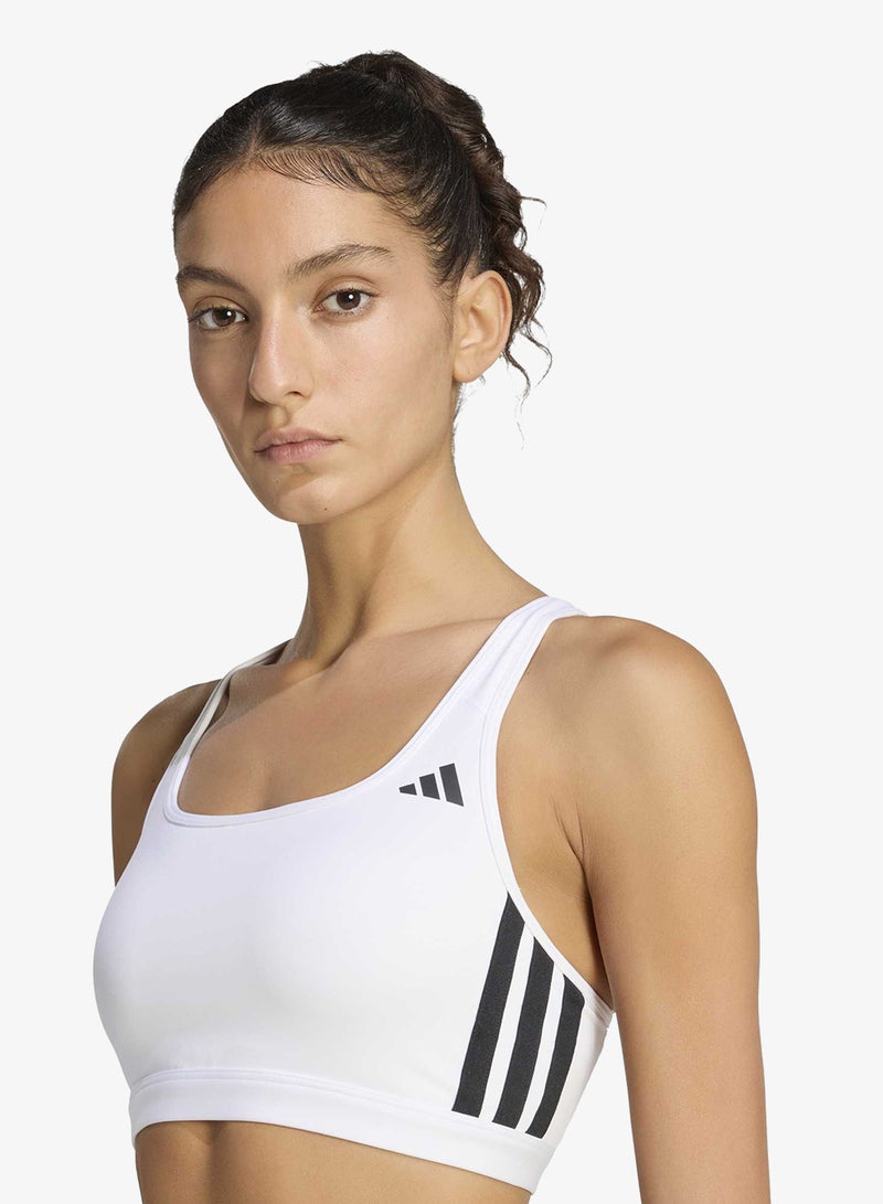 Adidas 3-Stripes Optime Essentials Medium Support Bra - Image 3