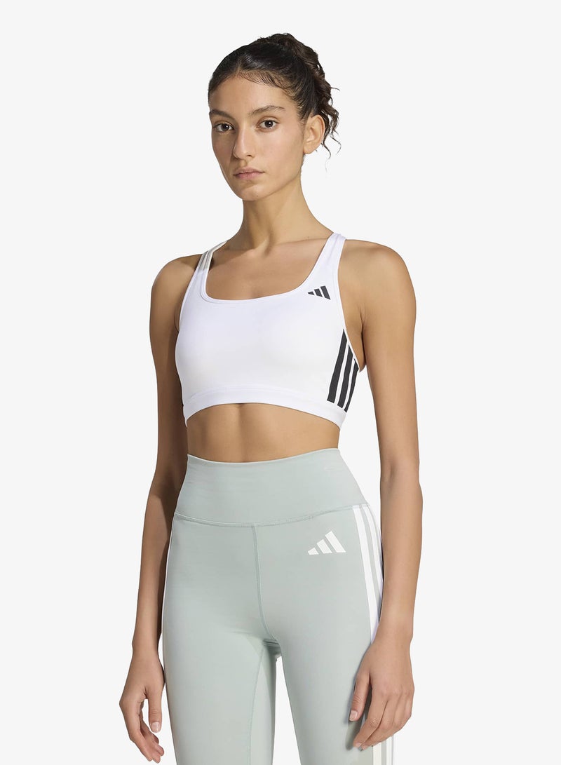 Adidas 3-Stripes Optime Essentials Medium Support Bra - Image 1