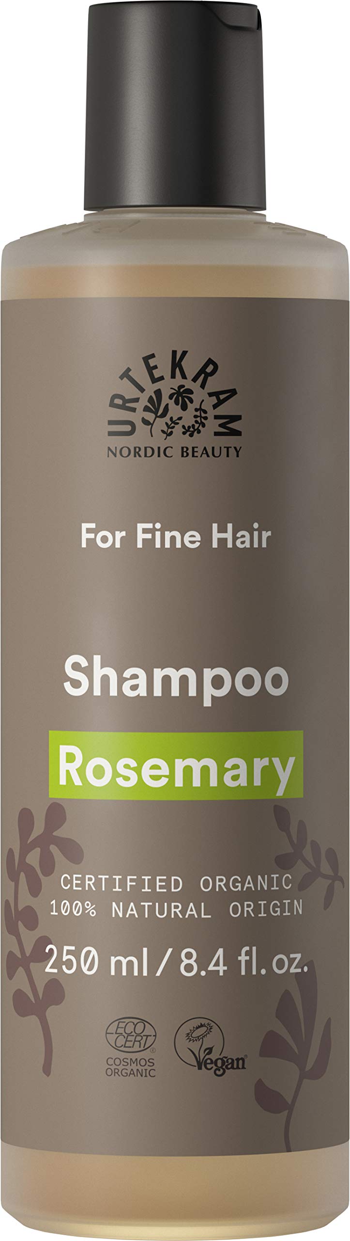 URTEKRAM Fine Hair Rosemary Shampoo, 250 ML - Image 1