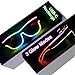 GS GLOWSEEN Led Light Up Glasses USB TypeC Rechargeable Multicolor Neon Glow Glasses Rave Sunglasses for Men Women Party OutfitsEDMHalloweenChristmas - Image 3