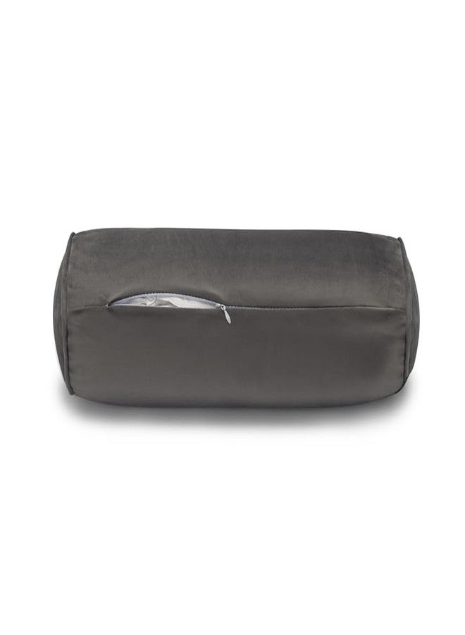FINEASY Roll Neck Pillow Velvet Round Bolster Pillow Cervical Support Pillows Neck Pain Relief Cylinder Pillows with Removable Washable Cover 16 Inches Long x 6 Inch Diameter - Image 4