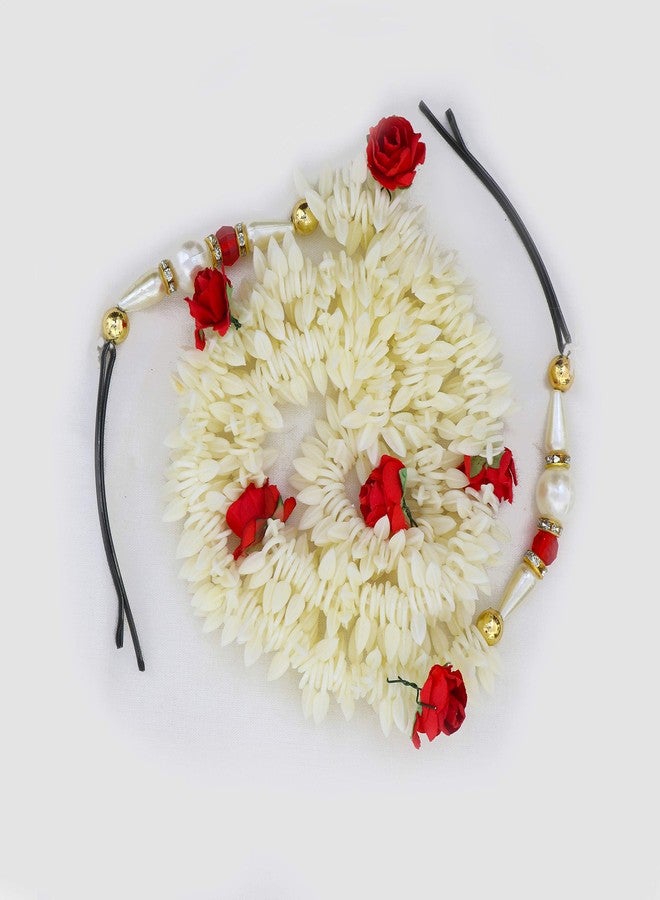 Paradise Hair Bun Gajra Flower Artificial Juda Accessories for Women Set of 2 pc 30 grams Pack Of 1Pc - Image 4
