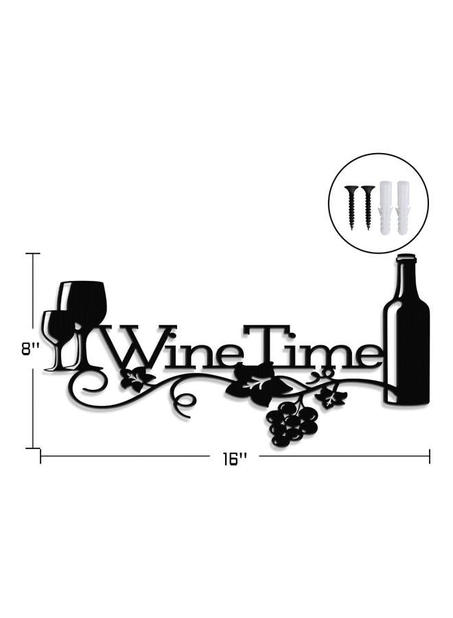 XORT Metal Wine Sign, Bar Metal Sign, Metal Kitchen Wall Decor, Vino Lover Metal Wall Art Decorative Home Restaurant Bar. (Black - 16 x 8 inch) - Image 5
