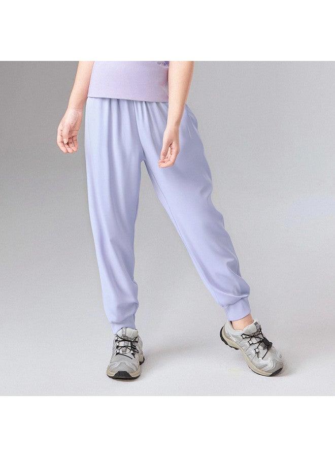 DEESHA Cool & Bug-repellent Sun-protection Joggers】girls' Summer/autumn Elastic-cuff Pants For Big Kids (ages 2-5) - Image 4