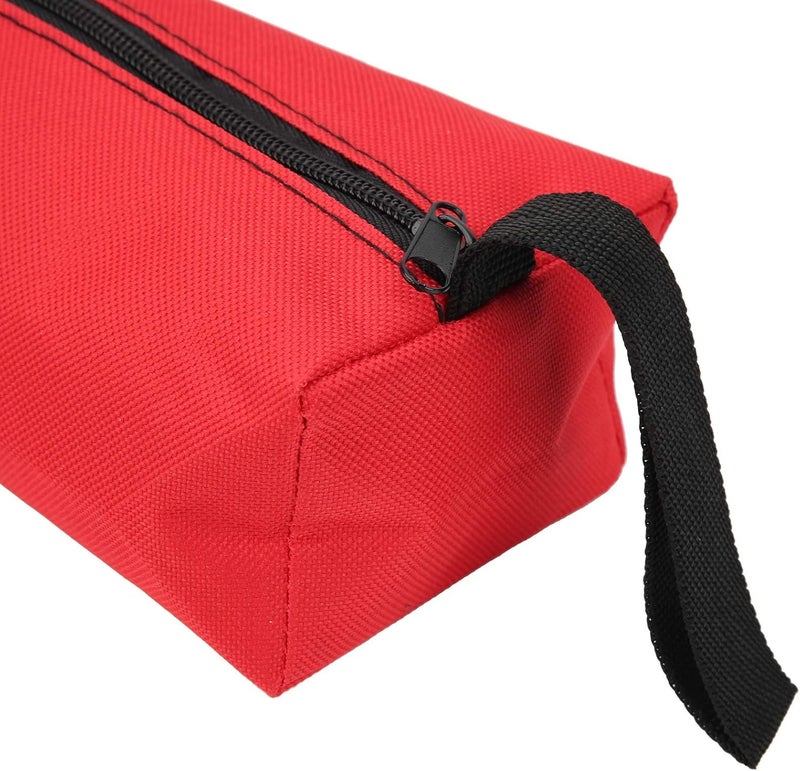 HURRISE 2pcs S Size Portable Handheld Tool Storage Bag, 600D Polyester for Tools, Art Supplies, Cosmetics, and More (Red) - Image 3