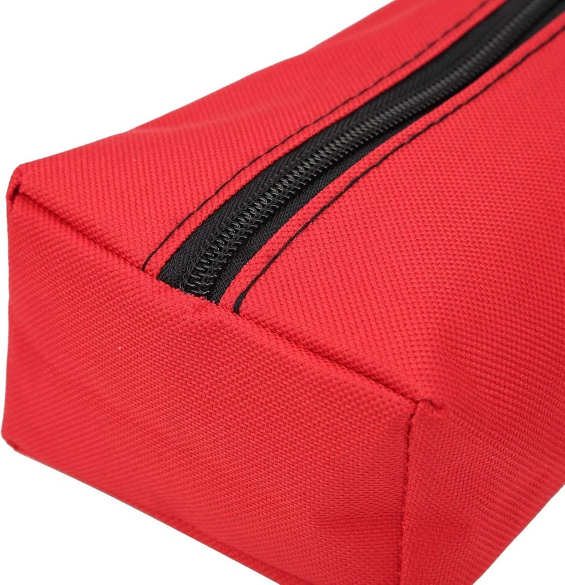 HURRISE 2pcs S Size Portable Handheld Tool Storage Bag, 600D Polyester for Tools, Art Supplies, Cosmetics, and More (Red) - Image 2